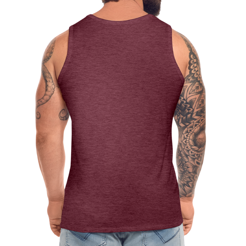 AUSTRIAN REDNECKS Tank Top - Bordeauxrot meliert