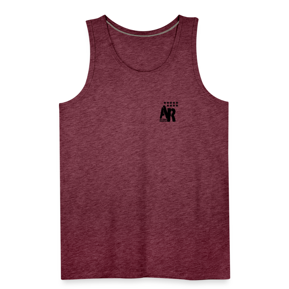 AUSTRIAN REDNECKS Tank Top - Bordeauxrot meliert