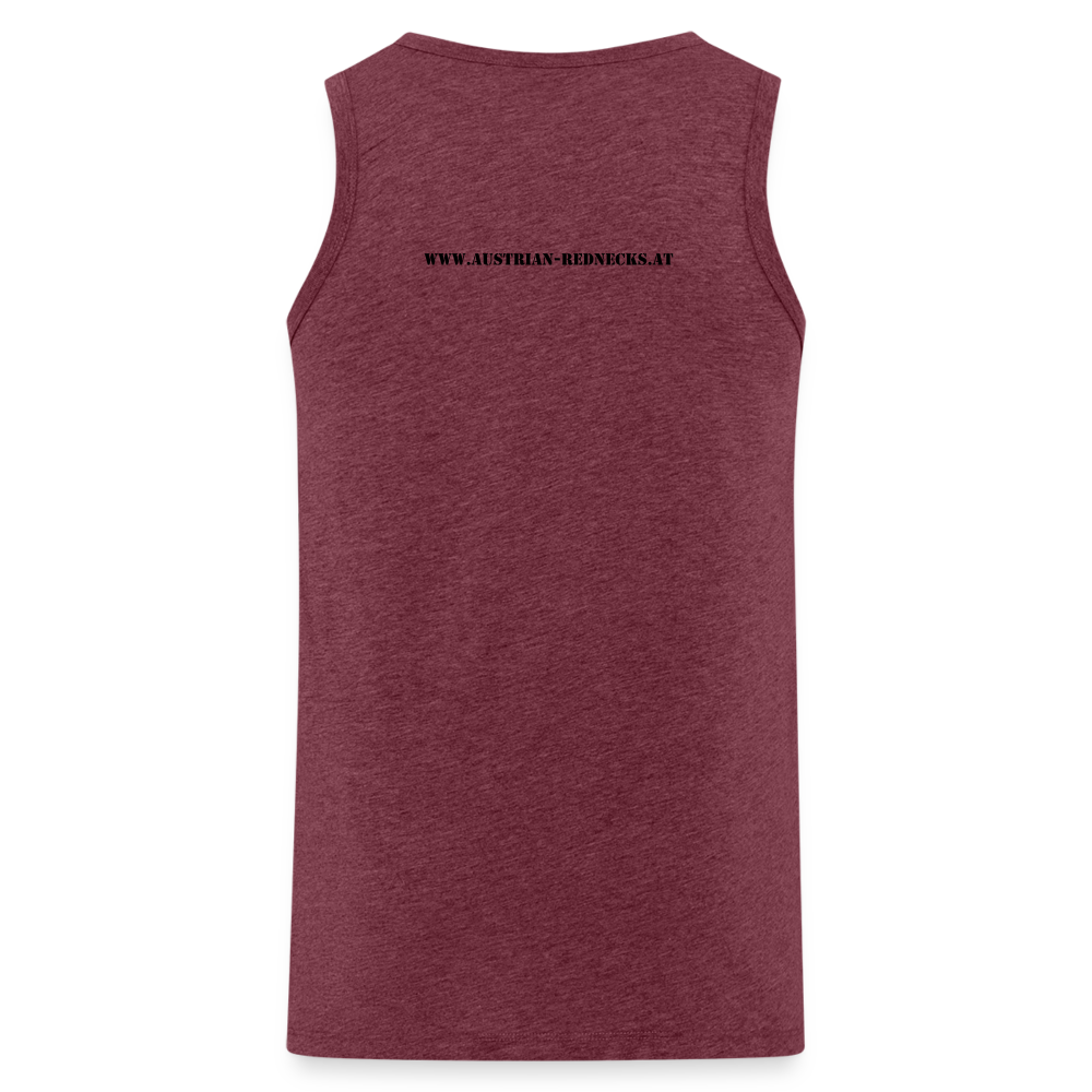 AUSTRIAN REDNECKS Tank Top - Bordeauxrot meliert