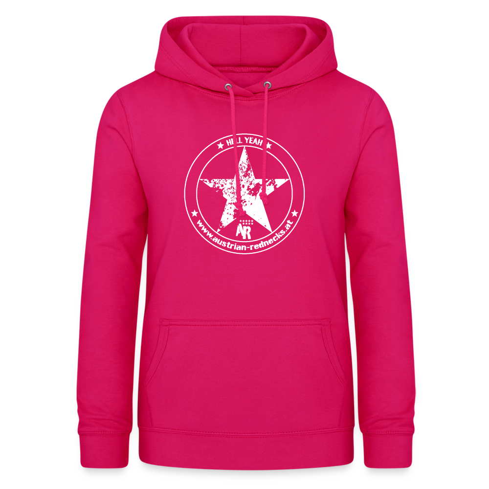 HELL YEAH Hoodie for Redneck Girls - dunkles Pink