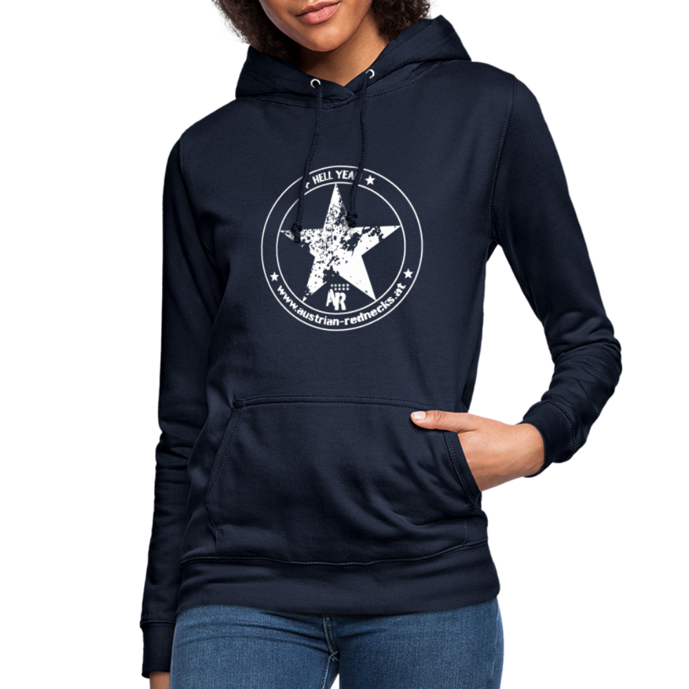 HELL YEAH Hoodie for Redneck Girls - Navy