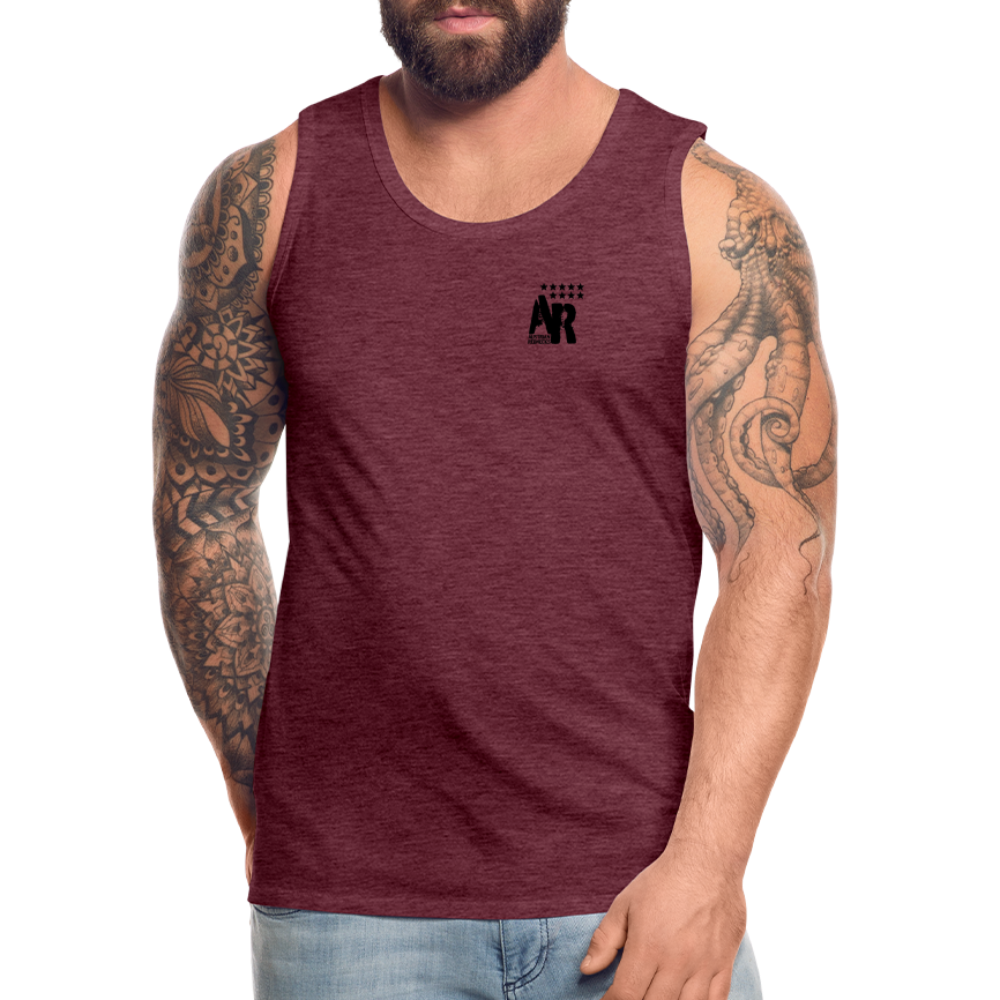 AUSTRIAN REDNECKS Tank Top - Bordeauxrot meliert