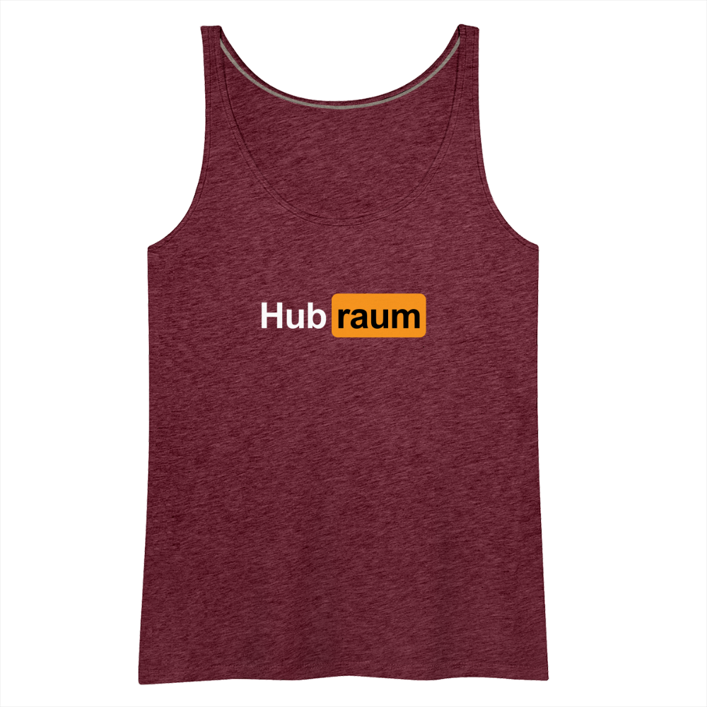 Hub raum - Frauen Premium Tank Top - Bordeauxrot meliert