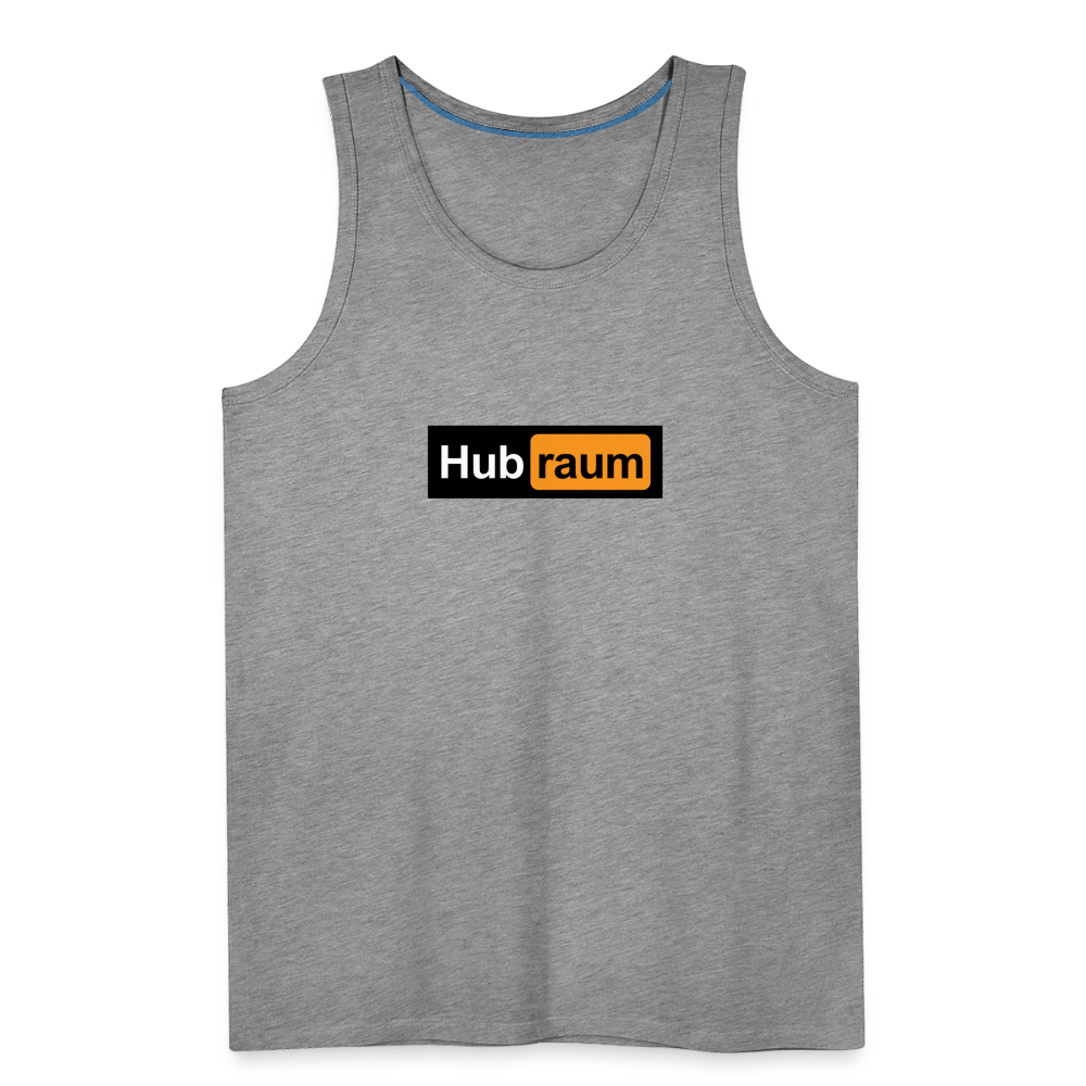 Hub raum - Männer Premium Tank Top - Grau meliert