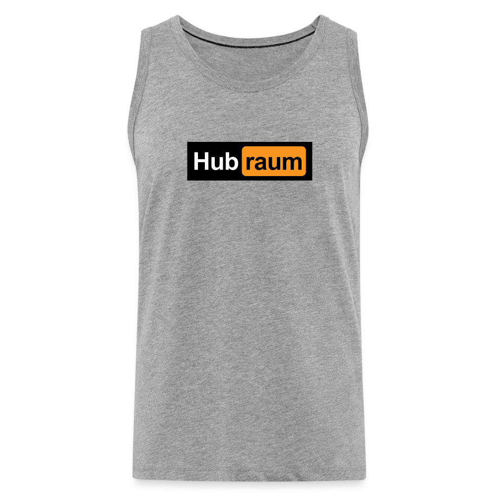 Hub raum - Männer Premium Tank Top - Grau meliert