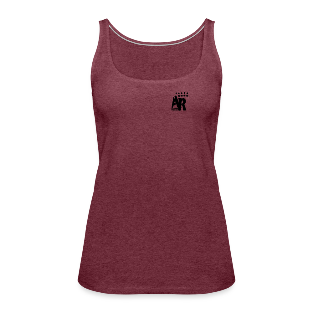 AUSTRIAN REDNECKS Frauen Premium Tank Top - Bordeauxrot meliert