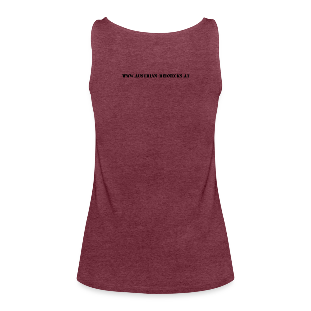 AUSTRIAN REDNECKS Frauen Premium Tank Top - Bordeauxrot meliert