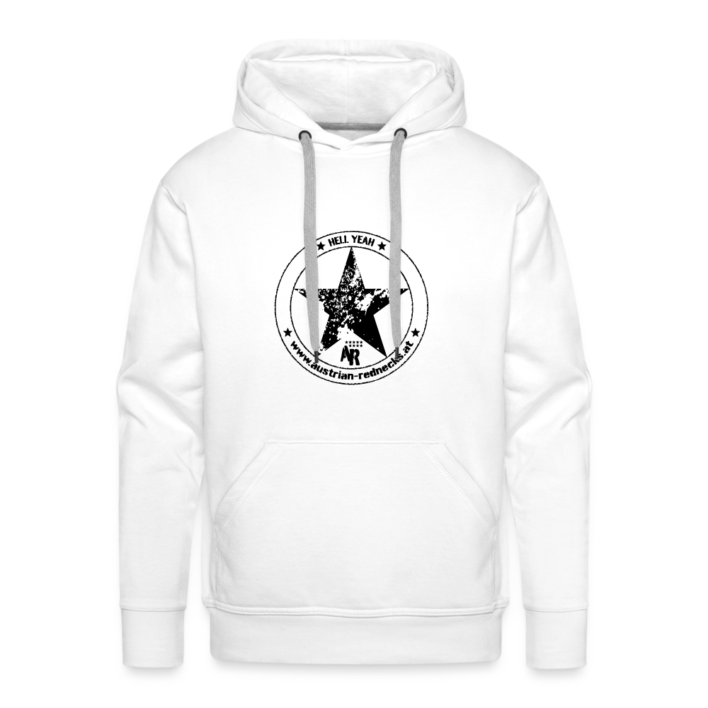 HELL YEAH Premium Hoodie - Men - weiß