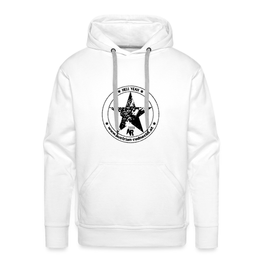 HELL YEAH Premium Hoodie - Men - weiß