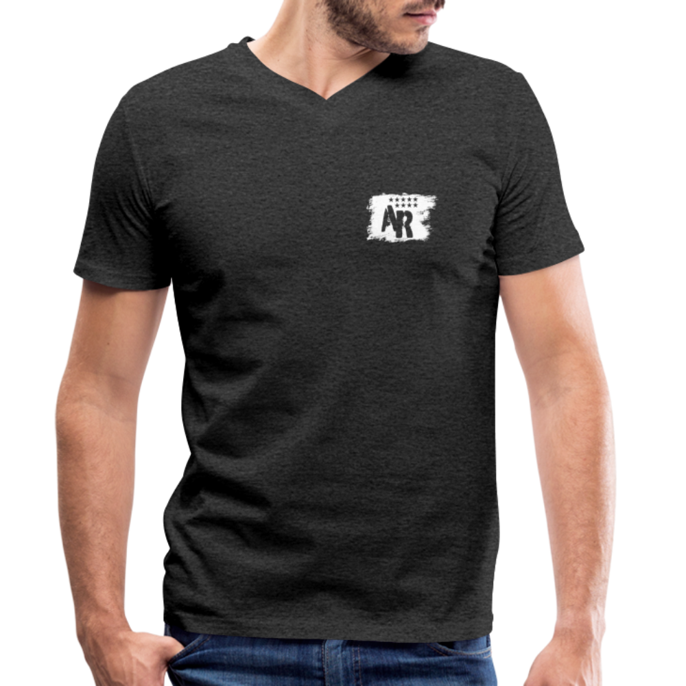 Guys T-Shirt mit V-Ausschnitt wie V8 - Anthrazit